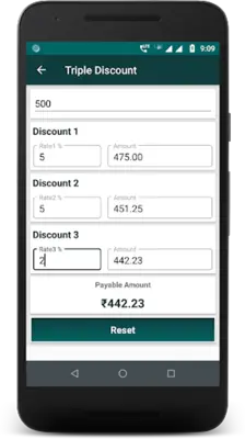 Discount Calculator android App screenshot 1