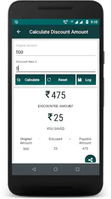 Discount Calculator android App screenshot 5